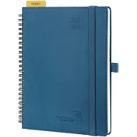 Famanu – Weekplanner 2025–2026 22 x 16,5 cm aug-2025 t/m dec-2026 met stijlvolle nachtblauwe kaft