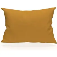 Famanu - Kussensloop 50x70 cm geel katoen, zachte hoofdkussenhoes voor bed, wasbaar en ademend
