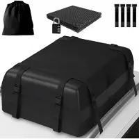 Famanu - Autodaktas 425 liter / 15 kubieke voet, waterdicht, met antislipmat, combinatieslot en opbergtas – Zwart