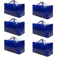 Famanu Opbergtassen, set van 6 - Duurzaam, waterdicht, blauw