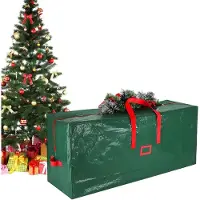 Markenlos – Grote opbergtas voor kerstboom - ornamenten en decoraties - stevig en praktisch - afmetingen 120 x 50 cm - duurzaam en multifunctioneel voor opslag van seizoensdecoratie