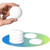 Famanu – Witte siliconen deurklinkbuffer set 6 stuks – premium wandbescherming – zelfklevend – tegen