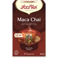 Yogi tea Maca Chai - Biologische Kruidenthee met Maca, Kaneel en Gember voor Een Krachtige en Verwarmende Chai-ervaring - Tray van 6 Stuks