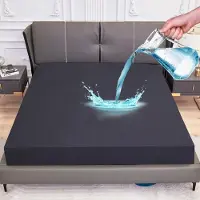 Famanu – Waterdichte en ademende matrashoes 160x200 cm, geschikt bij incontinentie, donkergrijs
