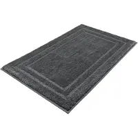 Famanu - Badmat Anti-Slip | Super absorberend en machinewasbaar | Te combineren als badmat set | Voor de badkamer, douche, bad of als WC mat | Donker Grijs – 70x120 cm