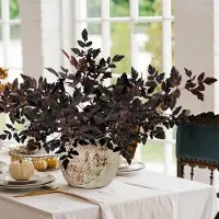 Famanu - Kunstplanten, herfstdecoratie, 3 stuks, herfstbladeren, takken, kunstbladeren, 80 cm, decoratieve takken, kunstplant voor Thanksgiving, Halloween, herfstfeest, tafel, huisdecoratie