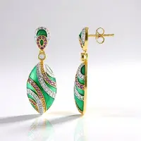 Cavill - Zilveren Oorbellen 925 Verguld - Cambodjaanse Zirkonia 0 458 ct en Braziliaanse Amethist 0 33 ct - Elegant Rond Design Luxe Damessieraden