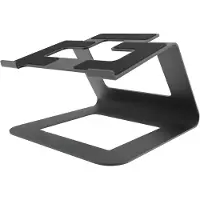 Famanu – Universele laptopstandaard met open ontwerp - stevige laptopverhoger voor laptops van 11 tot 16 inch - stabiele constructie met goede ventilatie - geschikt voor bureaugebruik - zwart