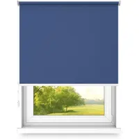 Time4blinds Rolgordijnen Verduisteringsrolgordijn Vrijhangend rolgordijn zonder cassettemuur of plafondmontage UV-bescherming Thermische eigenschappen Solide 200x120 cm Bosbessen - rechts