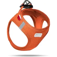 Famanu – Hondentuig in vestmodel - maat 3XS - lichtgewicht en comfortabel - oranje kleur - verstelbaar - geschikt voor kleine honden - veilig en ontwerp
