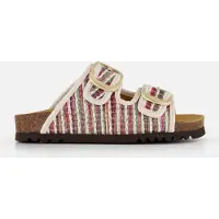Scholl Noelle Raffia Slippers bruin Synthetisch Maat 40