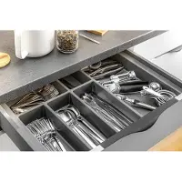 Famanu – Bestekbak lade-inzet kunststof wit 340 x 472 mm praktische keukenlade organizer