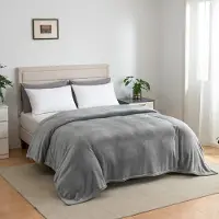 Famanu - Fleece Deken 230 x 270 cm - Pluizige Plaid voor Bank & Bed - Zacht & Warm - Machinewasbaar