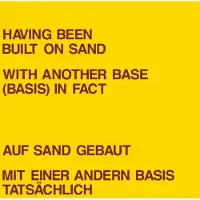 Konkurrent Dickie Landry & Lawrence Weiner - Having Been Built On Sand (LP)