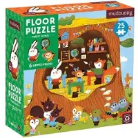 Mudpuppy Bos Klas Puzzel met 25 Stukken en Unieke Vormen (2+)