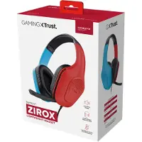Trust GXT 416S Zirox - Bedrade Gaming Headset - voor Nintendo Switch - 3.5mm - Stereo - Rood/Blauw