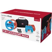 Trust GXT 1249 - 7-in-1 set - Opberghoes voor Nintendo Switch - 2 Joy-con sturen - 2 Joy-con grips - Screen Protector voor Switch & Switch OLED - Oplaad stand voor Switch