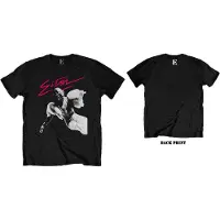 John, Elton T-Shirt Pink Brush Homme Noir - Taille S