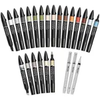 Winsor & Newton - Promarker Set, Interiors 25pcs + Wallet (839996)