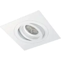 Masterlight Inbouwspot Di Moda wit, GU10, vierkant