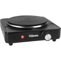 Tristar Elektrische kookplaat 1500W - KP-6151 - 1 Kookzone - Vrijstaand - Zwart