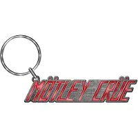 Ginza.se Motley Crue - Logo Sleutelhanger - Zilverkleurig/Rood