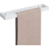 Famanu - Handdoekhouder wit 30 cm, roestvrij staal SUS304, wandmontage voor badkamer of keuken