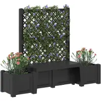 vidaXL Tuinbank Kopenhagen Antracietkleurig 173 x 49 x 135,5 cm PP