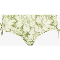 Osaga dames bikinibroekje met bloemenprint groen maat S