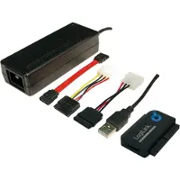 Logilink USB 2.0 - SATA en IDE adapterkabel, lengte: 1,2 meter