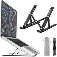 Famanu - Verstelbare laptopstandaard bureauhouder geschikt voor laptops tot 17 inch
