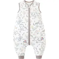 Famanu - Babyslaapzak met beentjes, 2,5 tog, vierseizoenen-slaapzak, slaapzak voor baby's en kinderen, 100 cm