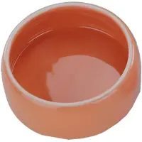Famanu - Keramische voerbak, oranje 250 ml, 1 stuk