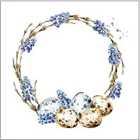 Ambiente Servetten Muscari Wreath 33cm