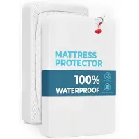 Famanu - Waterdichte matrasbeschermer 180x200 cm, hypoallergeen, anti-mijt en anti-schimmel – Wit