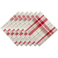 Famanu - Stoffen Servetten – 6 stuks 50x50 cm – Geruit Design – Luxe Servetten voor Eettafel
