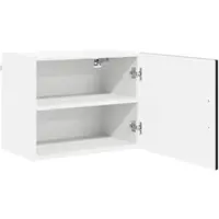 vidaXL Wandkast PORTO 2 pcs Zwart Bewerkt hout