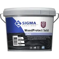Sigma WoodProtect Solid Matt | Dekkende Houtverf Buiten 2,5 LTR - Kleur|1|2