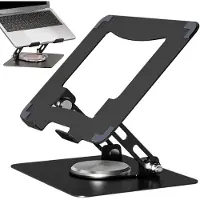 Famanu - Verstelbare laptopstandaard e houder voor laptops tot 17.3 inch zwart