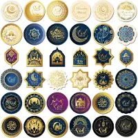 Famanu – Eid Mubarak stickers set - 144 stuks - cadeauzakjes - dozen - enveloppen - zelfklevend - Ramadan verpakking en decoratie - feestelijk en kleurrijk