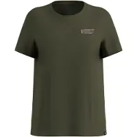 Odlo Cotton Blend Unlimited T-shirt Met Korte Mouwen Groen S Vrouw