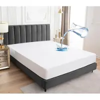 Famanu – Waterdichte matrashoes 160x200 cm, ademend hoeslakenmodel met elastische rand, wit