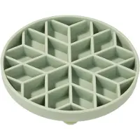 Famanu – Anti-Schrokbak voor Katten en Puppy met Zuignap(15cm - Diamant) Gezond Eten - Stopt Honde Opgeblazen - Antislip - Siliconen