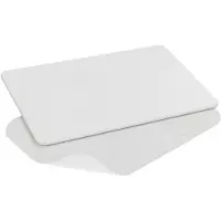Famanu – Badmat wit - 60 x 39 cm - diatomeenaarde - douchemat - zacht en absorberend - antislip - geschikt voor badkamer of toilet