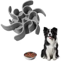 Famanu – Slow Feeder hondenbak - grote anti-schrok voerbak - vermindert eetsnelheid van honden - duurzaam en makkelijk schoon te maken - geschikt voor grote honden en alle rassen