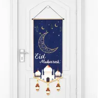 Markenlos – Mubarak banner - 100 -5 x 39 -5 cm - Ramadan deurhanger - Mubarak decoratie voor deuren - Ramadan decoratie