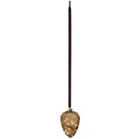Décoris Micro Led Dennenappel Steady Bruin - 15 Led's - Warm Wit - 21cm - Binnen