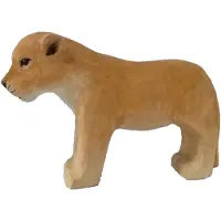 Wudimals - Houten Leeuwenfiguur - K-PLAY