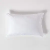 Famanu - Biologische kussenslopen 48x74 cm wit, 100% biologisch katoen satijn, hotelsluiting, ademend en zacht