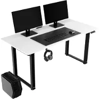Ultradesk UPLIFT – Elektrisch in Hoogte Verstelbaar Bureau – Wit – 160x75 cm – Gaming, Kantoor & Home Office